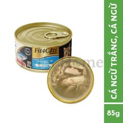 Pate Fit4Cats Premium thức ăn ướt mềm Cá ngừ trắng đóng hộp cho mèo Nhật Bản lon 85g