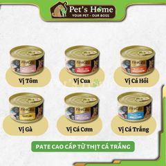 Pate Fit4Cats Premium thức ăn ướt mềm Cá ngừ trắng đóng hộp cho mèo Nhật Bản lon 85g