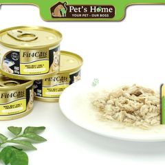 Pate Fit4Cats Premium thức ăn ướt mềm Cá ngừ trắng đóng hộp cho mèo Nhật Bản lon 85g