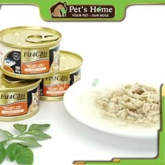 Pate Fit4Cats Premium thức ăn ướt mềm Cá ngừ trắng đóng hộp cho mèo Nhật Bản lon 85g