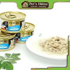 Cá ngừ trắng đóng hộp cho mèo Fit4Cats Premium 85g