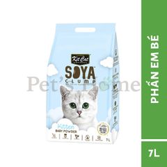 Cát đậu nành KitCat Soya cát vệ sinh, cát hữu cơ xả được bồn cầu không bụi an toàn với mèo, mèo con