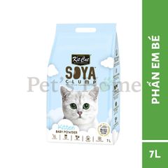 Cát vệ sinh cho mèo Kit Cat Soya được làm từ đậu nành 7L