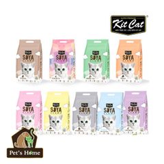 Cát đậu nành KitCat Soya cát vệ sinh, cát hữu cơ xả được bồn cầu không bụi an toàn với mèo, mèo con