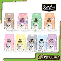 Cát đậu nành KitCat Soya cát vệ sinh, cát hữu cơ xả được bồn cầu không bụi an toàn với mèo, mèo con