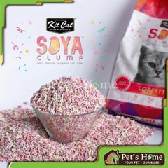 Cát đậu nành KitCat Soya cát vệ sinh, cát hữu cơ xả được bồn cầu không bụi an toàn với mèo, mèo con