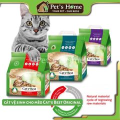 Cát gỗ Cat's Best cát hữu cơ vệ sinh cho mèo Original 10L, 30L