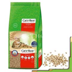 Cát gỗ Cat's Best cát hữu cơ vệ sinh cho mèo Original 10L, 30L