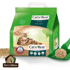 Cát gỗ Cat's Best cát hữu cơ vệ sinh cho mèo Sensitive 8L, 20L