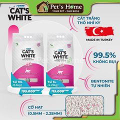Cát vệ sinh cho mèo Cat's White 10L