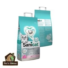 Cát vệ sinh vón cục Sanicat Bentonite cát Hoa Hồng 8L