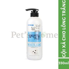 Dầu gội và xả Forbis Forcans sữa tắm cho chó mèo lông trắng / lông xoăn / chó mèo con 550ml