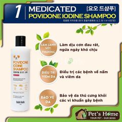 Sữa tắm Budle Budle dầu gội giảm ve, viêm da, vảy gàu cho chó Hàn Quốc 300ml