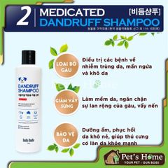 Sữa tắm Budle Budle dầu gội giảm ve, viêm da, vảy gàu cho chó Hàn Quốc 300ml