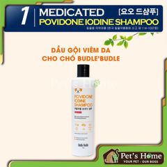 Sữa tắm Budle Budle dầu gội giảm ve, viêm da, vảy gàu cho chó Hàn Quốc 300ml