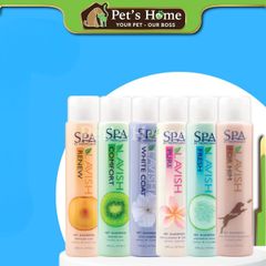 Dầu gội SPA Tropiclean Pet Shampoo sữa tắm lưu hương, không gây dị ứng, cay mắt cho chó mèo Mỹ 473ml