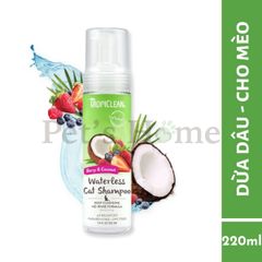 Dầu tắm khô cho chó mèo Tropiclean Waterless Shampoo 220ml