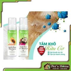 Dầu tắm khô cho chó mèo Tropiclean Waterless Shampoo 220ml
