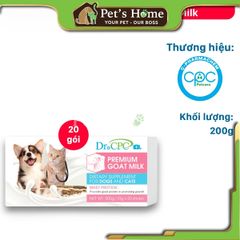 Sữa Dr CPC Premium Goat Milk sữa dê kích thích ăn uống cho chó mèo Mỹ hộp 200g