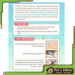 Dung dịch vệ sinh mắt Lee Webster cho mèo 130ml