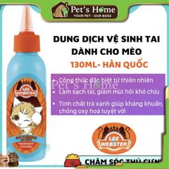 Dung dịch vệ sinh tai Lee Webster cho mèo 130ml