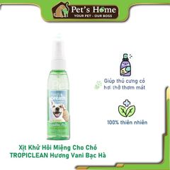 Xịt khử hôi miệng cho chó Tropiclean Oral Care Spray 118ml