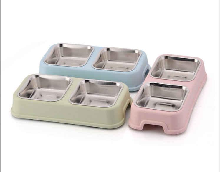 Bát đôi inox đế nhựa chữ nhật