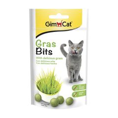 Snack viên vị cỏ mèo Gimcat Grass Bits 50g