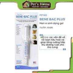 Men tiêu hoá Bene Bac Gel hỗ trợ đường ruột, giảm các vấn đề về tiêu hoá cho chó mèo Mỹ tuýp 15g