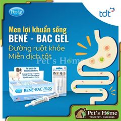 Men tiêu hoá Bene Bac Gel hỗ trợ đường ruột, giảm các vấn đề về tiêu hoá cho chó mèo Mỹ tuýp 15g