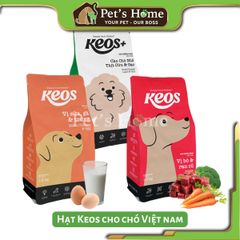Thức ăn hạt Keos [1,5kg] cho chó nhỏ, chó lớn Việt Nam