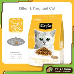 Hạt Kit Cat [1,2kg] Thức ăn cho mèo topping gà, cá cơm, cá hồi Singapore