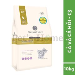 Hạt Natural Core C3 [10kg - 5kg] thức ăn cho mèo thịt gà và cá hồi Bene 3012 Hàn Quốc