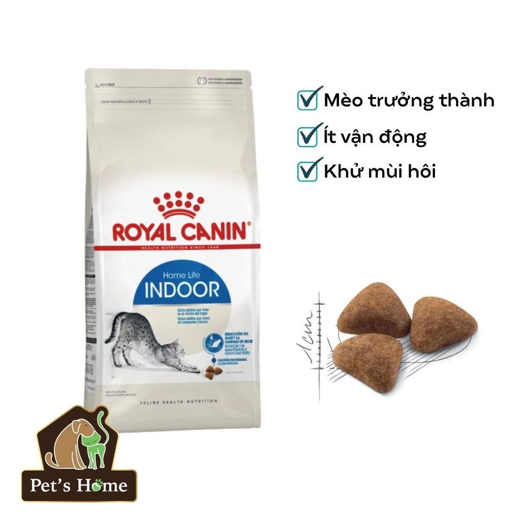 Hạt Royal Canin Indoor [10kg - 4kg] thức ăn cho mèo trong nhà giảm mùi hôi Pháp