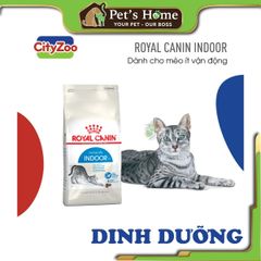 Hạt Royal Canin Indoor [2kg - 1kg - 400g] thức ăn cho mèo trong nhà giảm mùi hôi Pháp