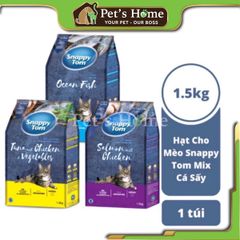 Hạt Snappy Tom [1,5kg] thức ăn cho mèo có Topping Thái Lan