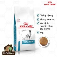 [Túi 2kg] Hạt Royal Canin Hypoallergenic trị dị ứng cho chó
