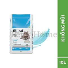 Cát mèo Rocat cát vệ sinh, cát sỏi cát đất sét không bụi siêu thấm hút, khử mùi túi to 20L