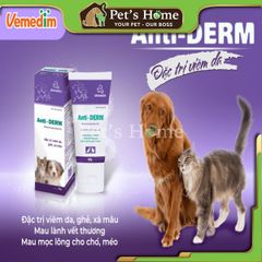 Kem bôi Anti Derm đặc trị viêm da, ghẻ, xà mâu cho chó, mèo 50g