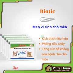 Men Biotic men tiêu hoá dạng bột hỗ trợ đường ruột, tiêu hoá cho chó mèo gói 5g
