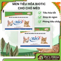 Men Biotic men tiêu hoá dạng bột hỗ trợ đường ruột, tiêu hoá cho chó mèo gói 5g