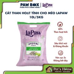 Cát mèo Lapaw cát vệ sinh, cát sỏi, cát đất sét khử mùi, vón cục và thấm hút tốt túi 10L