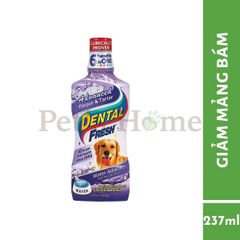 Nước Uống súc miệng Dental Fresh - Sạch Thơm Miệng Tẩy Mảng Bám đánh răng Cho Chó Mèo 237ml