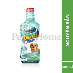 Nước Uống súc miệng Dental Fresh - Sạch Thơm Miệng Tẩy Mảng Bám đánh răng Cho Chó Mèo 237ml