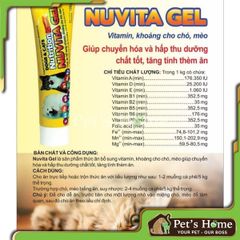 Nuvita gel cung cấp vitamin, khoáng cho chó mèo 120g