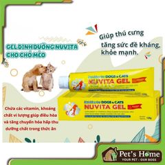 Nuvita gel cung cấp vitamin, khoáng cho chó mèo 120g