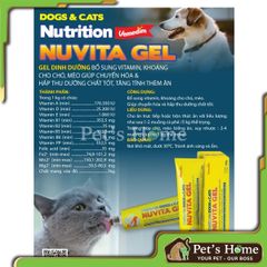 Gel dinh dưỡng Nuvita Gel thực phẩm bổ sung vitamin, khoáng chất cần thiết cho chó mèo nội địa