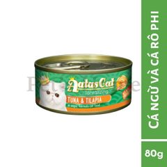 Pate Aatas thức ăn ướt mềm vị cá ngừ mix giúp bổ sung Vitamin cho mèo Singapore gói 80g