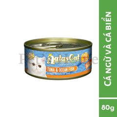 Pate Aatas thức ăn ướt mềm vị cá ngừ mix giúp bổ sung Vitamin cho mèo Singapore gói 80g