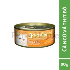 Pate Aatas thức ăn ướt mềm vị cá ngừ mix giúp bổ sung Vitamin cho mèo Singapore gói 80g